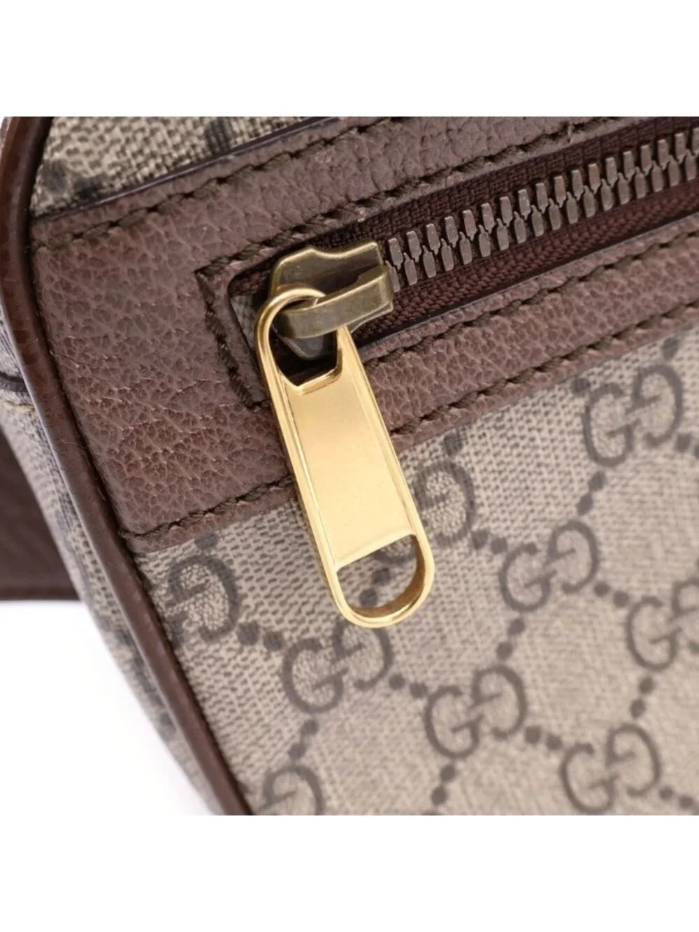 Gucci GG Supreme Ophidia Belt Waist Bag Brown